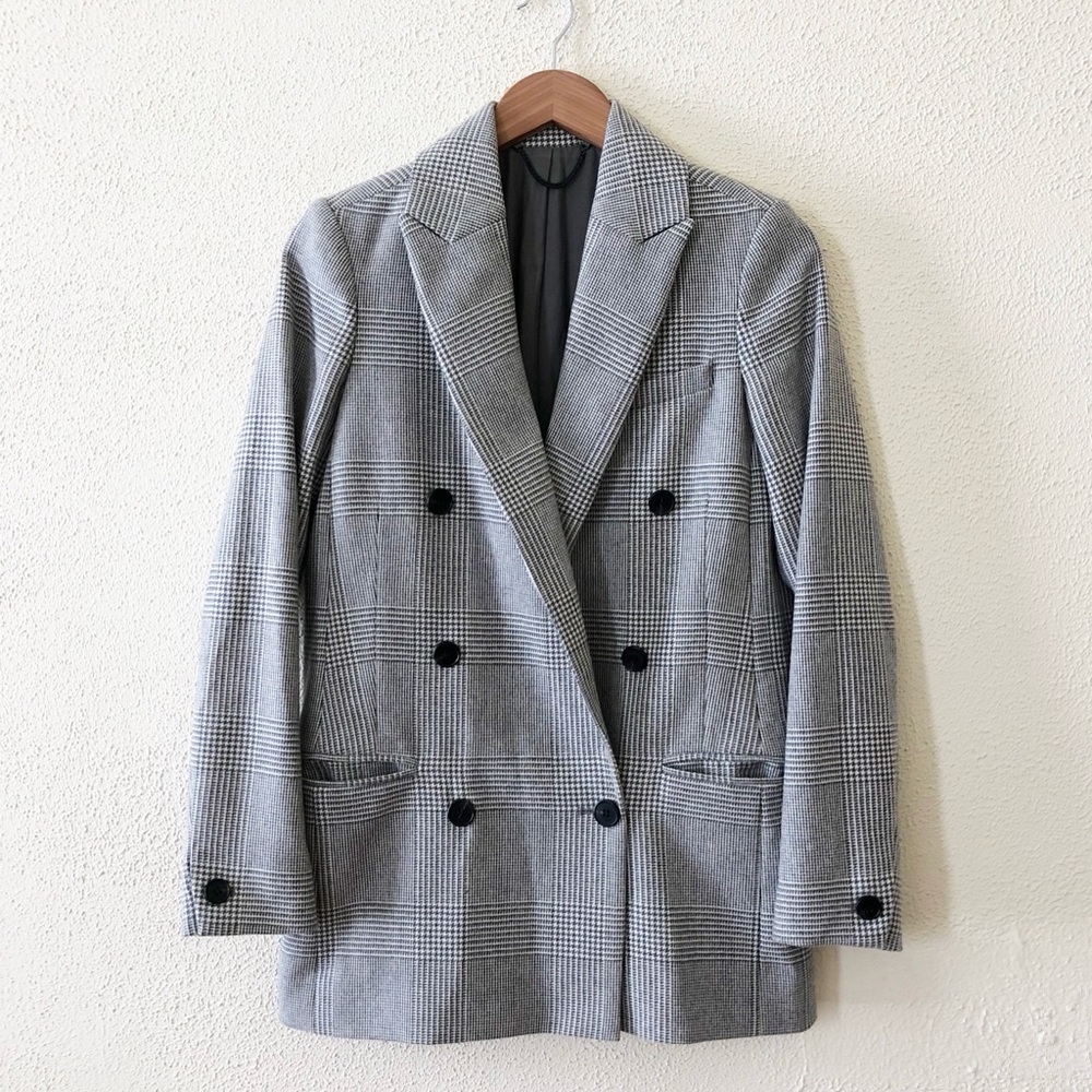 All Saints Astrid Check Blazer 2